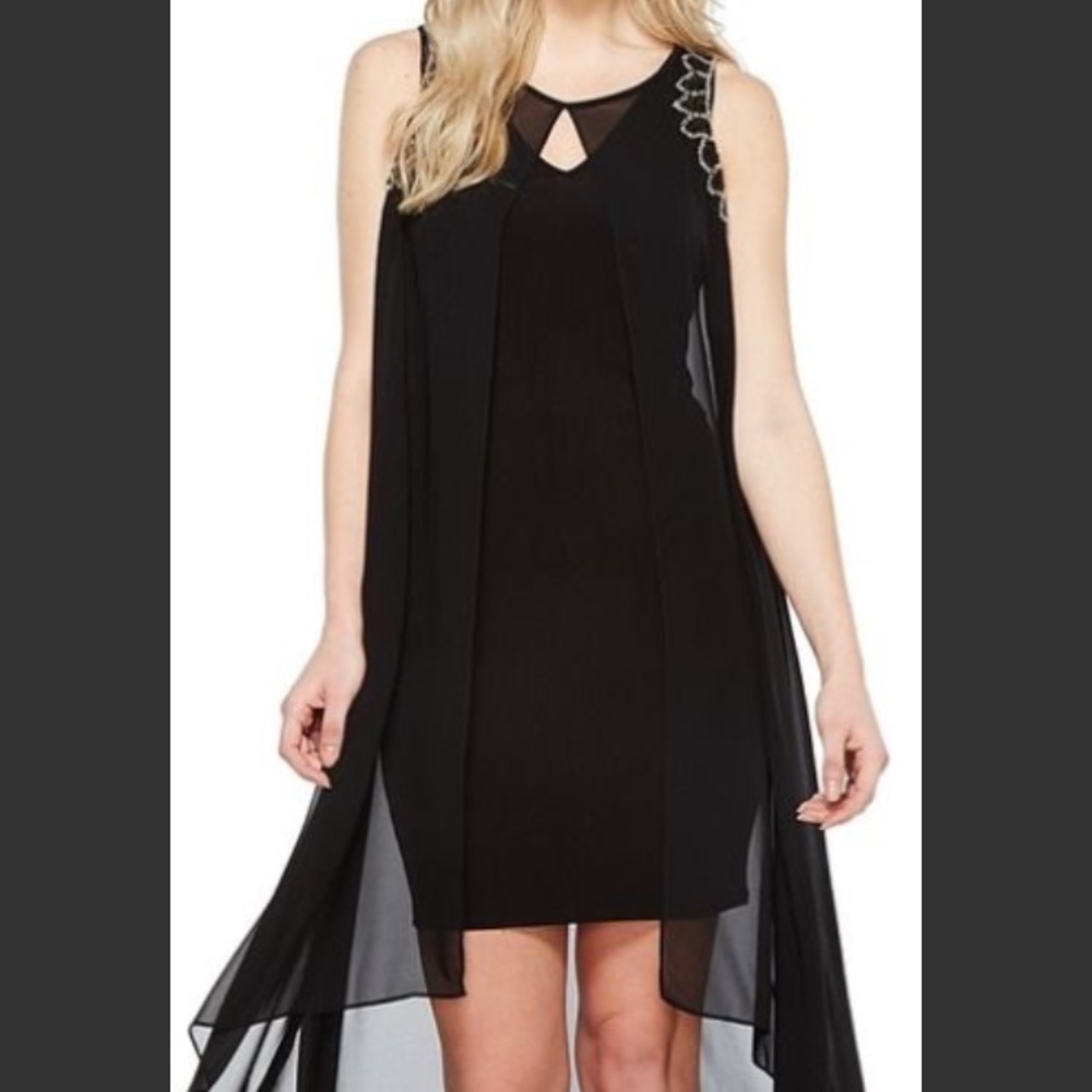 BNWT Sangria maxi dress with shoulder beading sz6